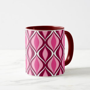 Caneca Diamantes Modernos do Século médio, Borgonha e Ros