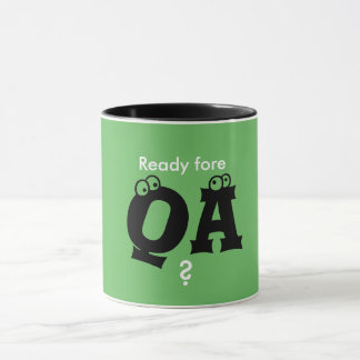 Caneca dianteira pronta do QA