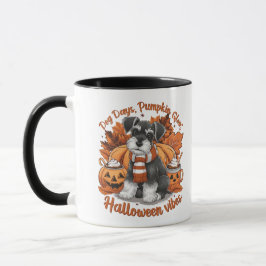 Caneca Dias de cão. Brilho de abóbora. Design de vibraçõe