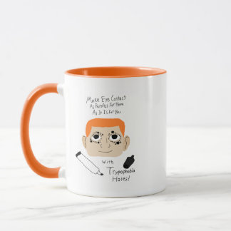 Caneca Dicas Autísticas Divertidas sobre Evitar o Contato