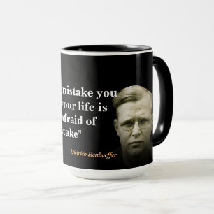 Caneca Dietrich Bonhoeffer Citação Sobre O Maior Erro