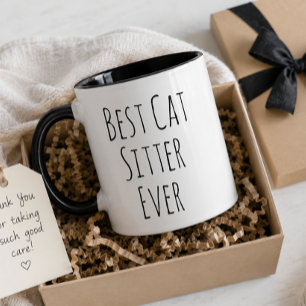 Caneca Digno de apreciação Cuidador Felino Tipografia Obr