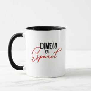 Caneca Dimelo En Espanol Professora Bilíngue Espanol e
