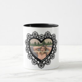 Caneca Dingus Heart Lace Frame