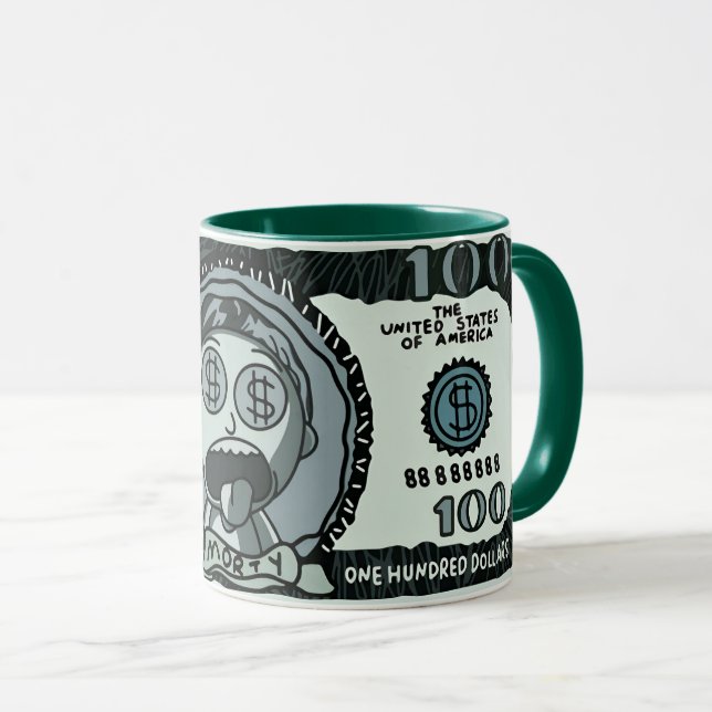 Caneca Dinheiro do Morty (Frente Esquerda)