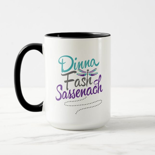 Caneca Dinna Fash Sassenach com Dragonfly Mug (Esquerda)