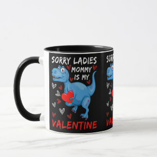 Caneca Dinossauro Azul Desculpe Senhoras Mamãe é meu Namo
