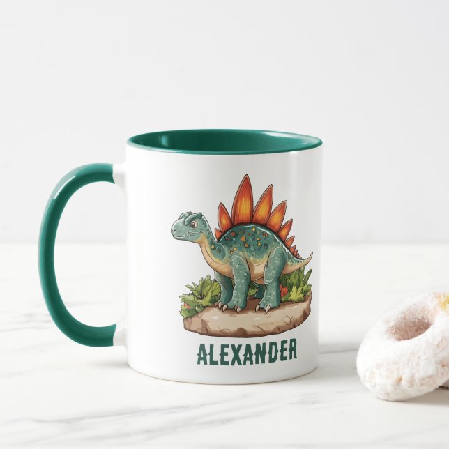 Caneca Dinossauro do Stegossauro (Com Donut)