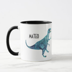 Caneca Dinossauro personalizado com nome