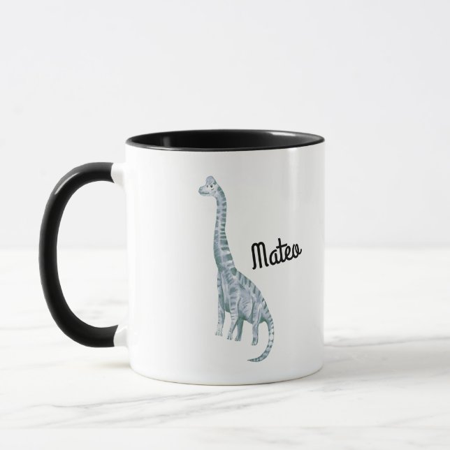 Caneca Dinossauro personalizado com nome (Esquerda)