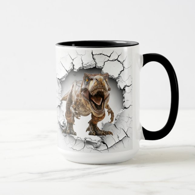 Caneca Dinossauro saindo da caverna (Direita)