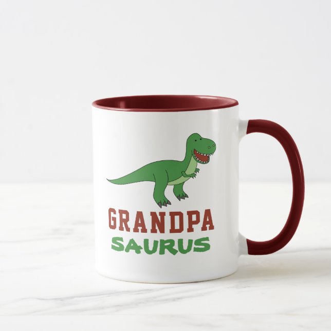 Caneca Dinossauro T-Rex Dino Avô Abuelo Grandpasauro (Direita)