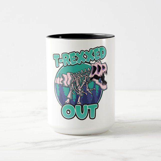 Caneca Dinossauro T-Rexxed Out (Centro)