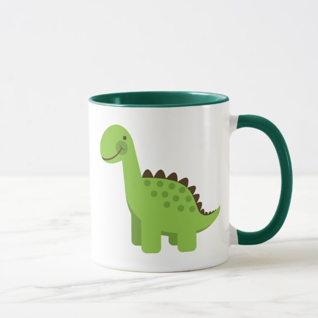 Caneca Dinossauro verde bonito (Direita)