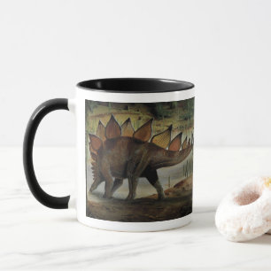 Caneca Dinossauros Vintage, Estegossauro, Cauda com Espin