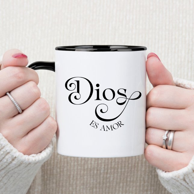 Caneca Dios Es Amor Christian Coffee Mug Espanhol (Criador carregado)
