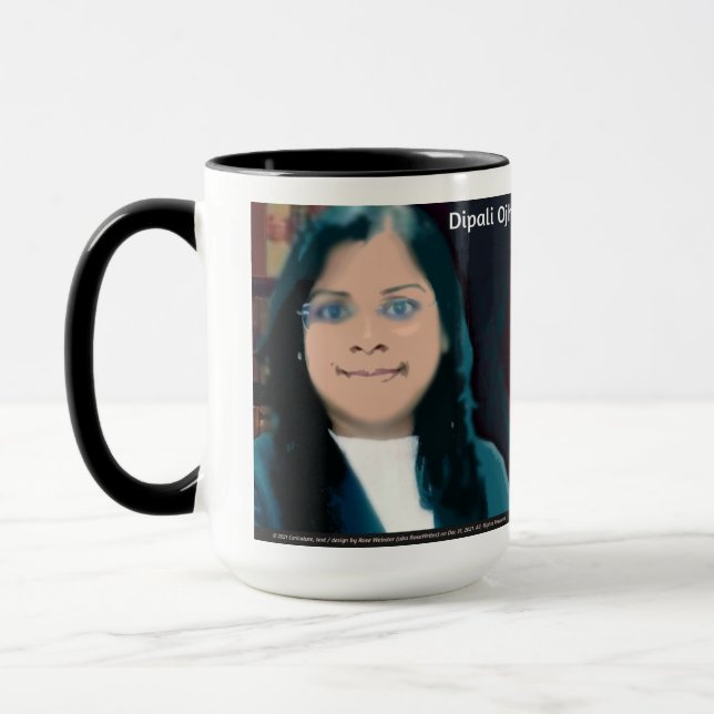 Caneca Dipali Ojha Mug por RoseWrites (Esquerda)