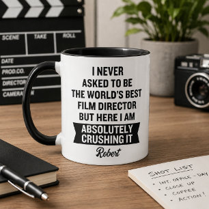 Caneca Diretor de Cinema Personalizado Divertido