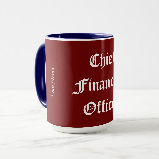 Caneca "Diretor Financeiro" (Frente Esquerda)