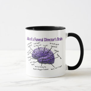 Caneca Diretor Funerário/Mortican Funny Brain Design