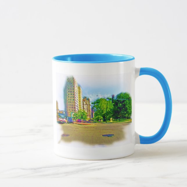 Caneca Dirigindo pela Lincoln Avenue (Direita)