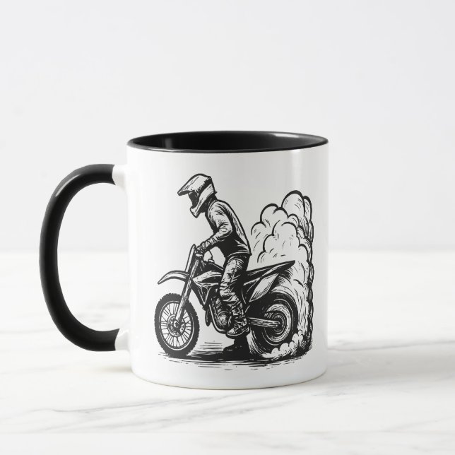 Caneca Dirt Bike Burnout (Esquerda)