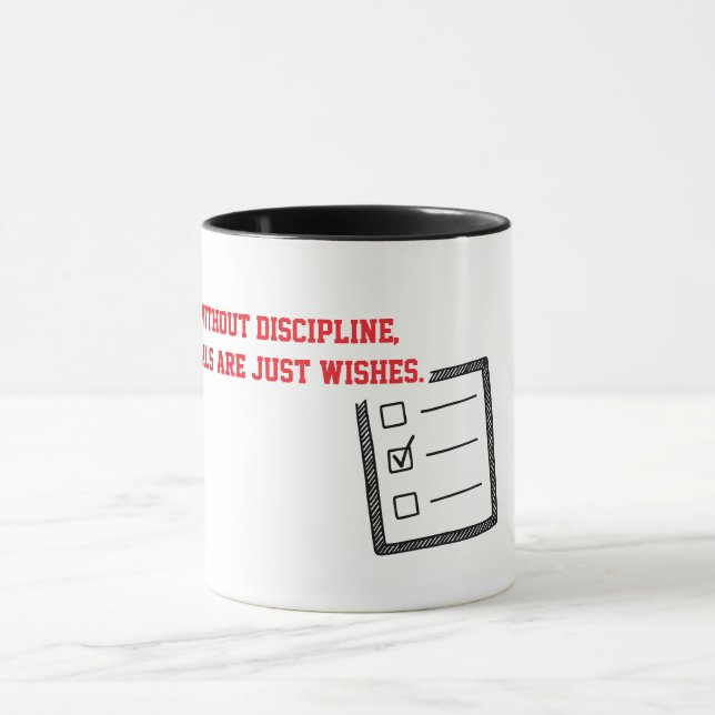 Caneca Disciplina Transforma Metas em Realidade (Centro)