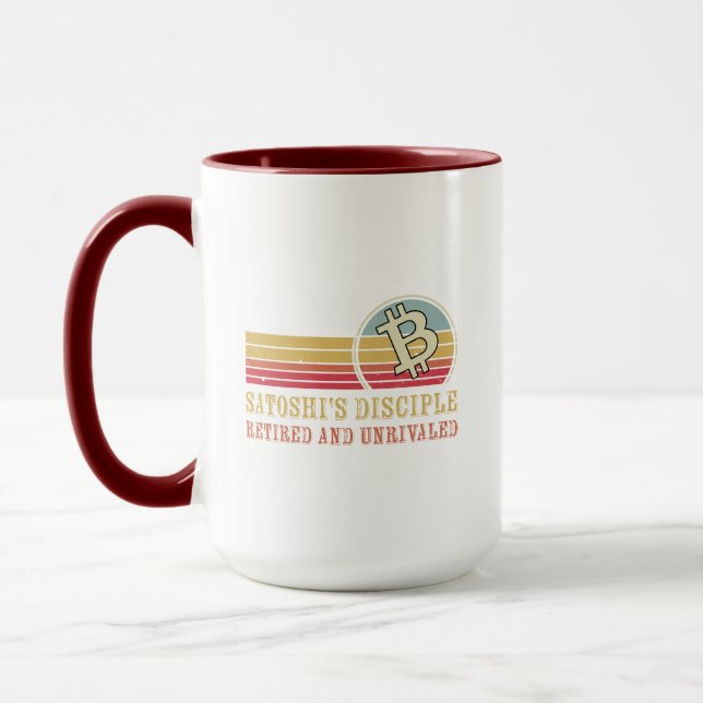 Caneca Discípulo de Satoshi, Cripto aposentado e sem riva (Esquerda)