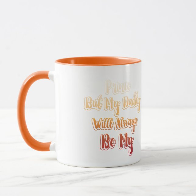 Caneca Distância Longa Distância Pai Filha Papai Café (Esquerda)