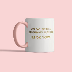 Caneca Dito engraçado Citação de compras de amigo(a) mode