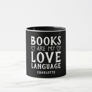 Caneca Dito engraçado de amante de livros personalizado p