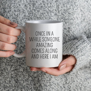 Caneca Dito engraçado personalizado sarcasmo piada humor