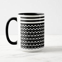 Caneca Diversão e Bonito preto e branco