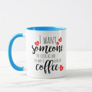 Caneca Diversão Moderna Quero Que Alguém Me Olhe