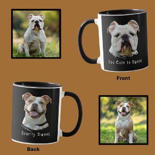 Caneca Diversão Personalizada de Cachorro de Halloween Mu