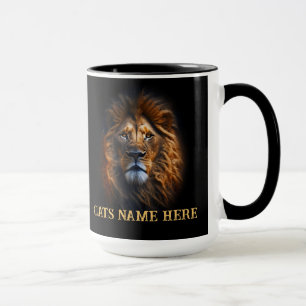 Caneca Diversão Personalizada "Eu Amo Meu Gato" Lion Coff