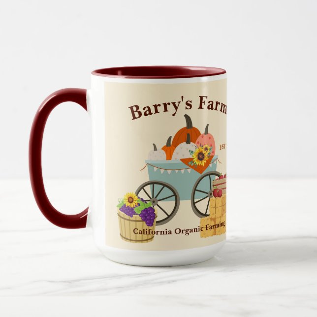 Caneca Diversão Personalizada na Fazenda (Esquerda)