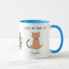 Caneca Diversão Única Adora Minha Tabby Cat