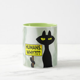 Caneca Divertida Bad Boogie - Humanos. Por quê? pl