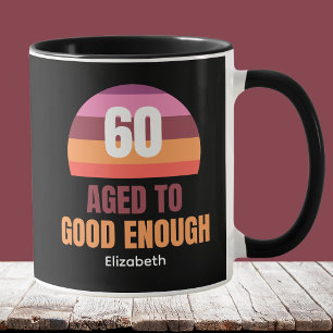 Caneca divertida de aniversário de 60 anos pôr do 