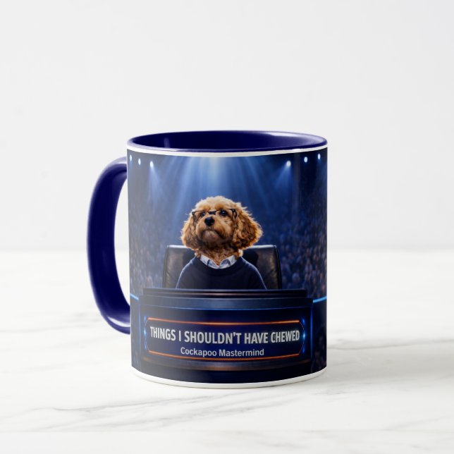Caneca Divertida de Cockapoo | Meu Cockapoo Comeu  (Frente Esquerda)