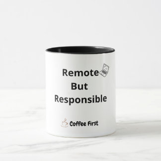 Caneca Divertida de Trabalho Remoto para Colegas d