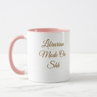 Caneca Divertida Modo Bibliotecário Ligado Para Am