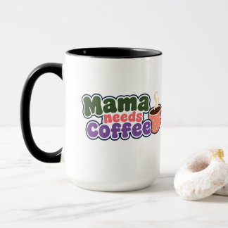 Caneca Divertida para Mãe que Precisa de Café