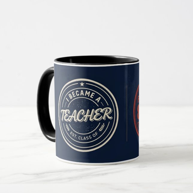 Caneca Divertida para Professores que Amam Dinheir (Frente Esquerda)
