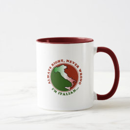 Caneca Divertida Teimosa Italiana