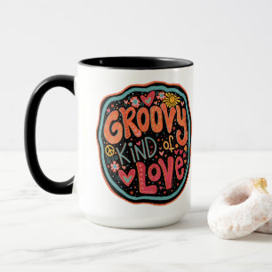 Caneca Divertido Groovy Tipo de Inspirividade do Amor