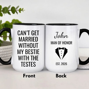 Caneca Divertido Homem de Honra Personalizado
