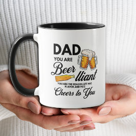 Caneca Divertido Pai Simples Você É Cerveja-lhante Dia do