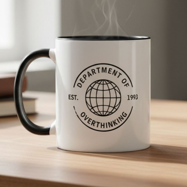 Caneca Divertido Retro Departamento de Introvertido Super (Criador carregado)